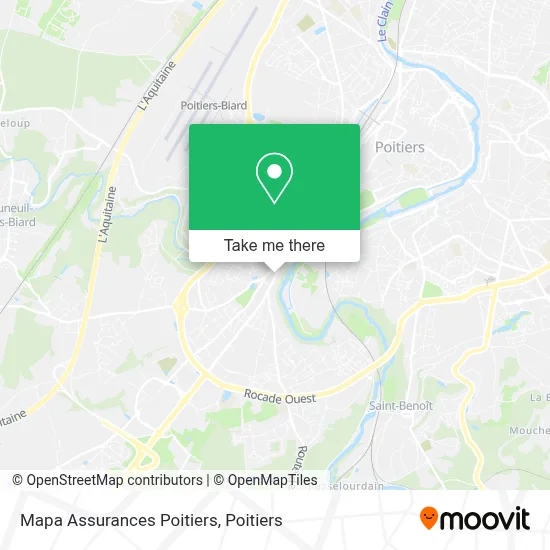 Mapa Assurances Poitiers map