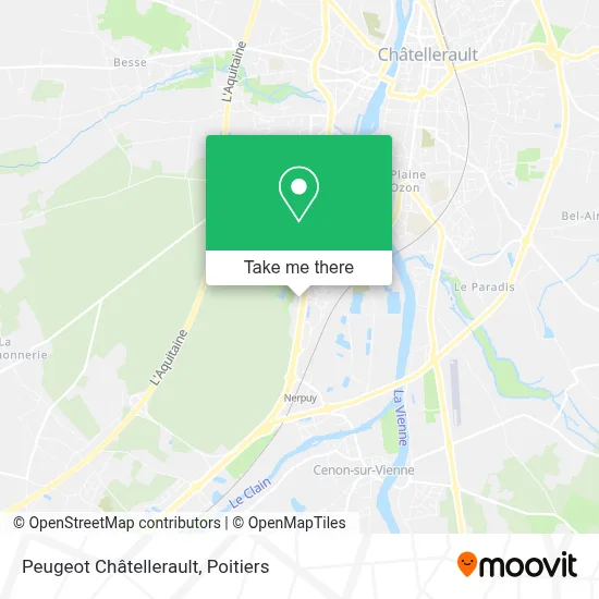 Peugeot Châtellerault map