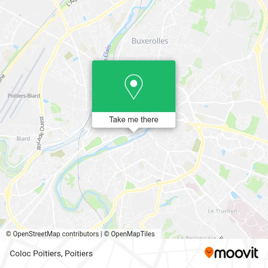 Coloc Poitiers map