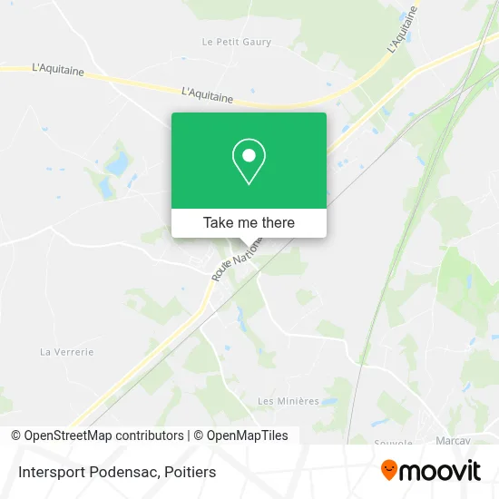 Intersport Podensac map