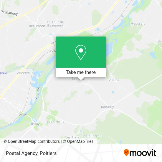 Agence Postale map