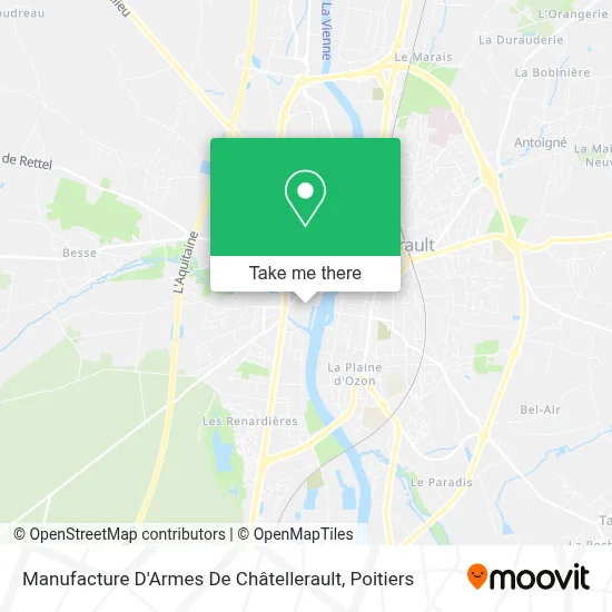 Manufacture D'Armes De Châtellerault map