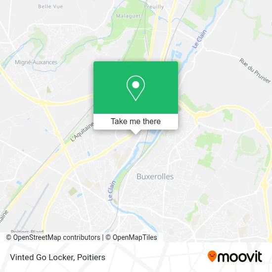 Vinted Go Locker map