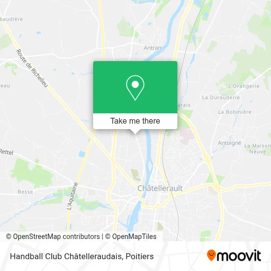 Handball Club Châtelleraudais map