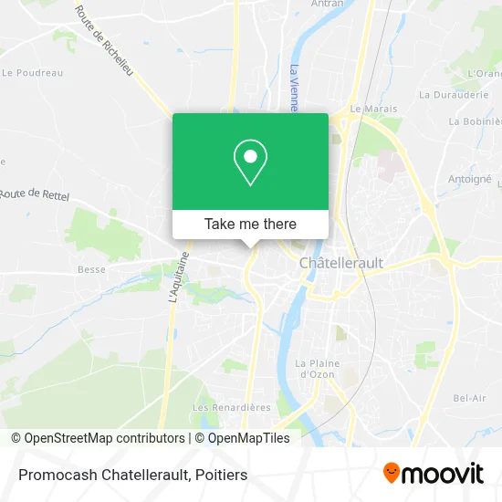 Promocash Chatellerault map