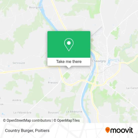 Country Burger map