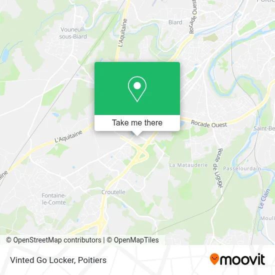Vinted Go Locker map