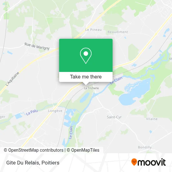 Gite Du Relais map