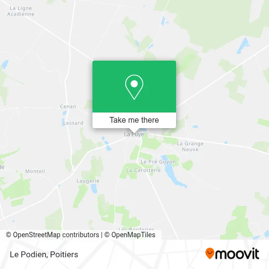 Le Podien map
