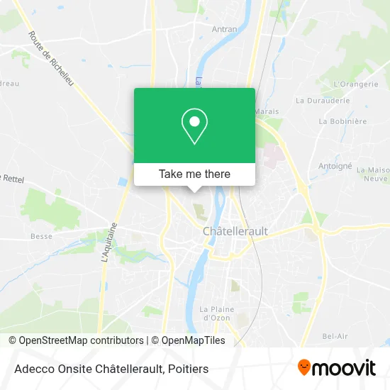 Adecco Onsite Châtellerault map