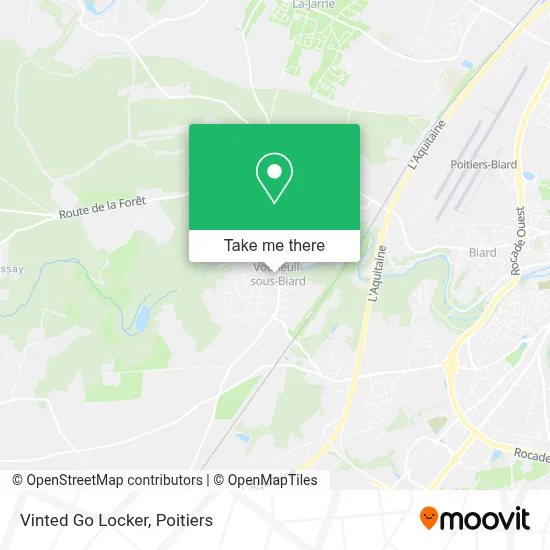 Vinted Go Locker map