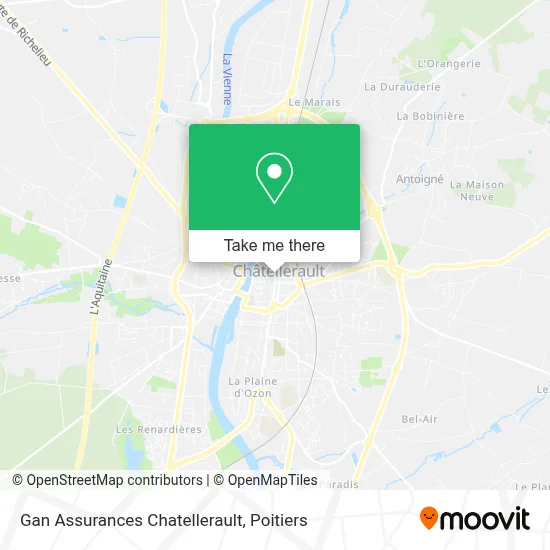 Gan Assurances Chatellerault map