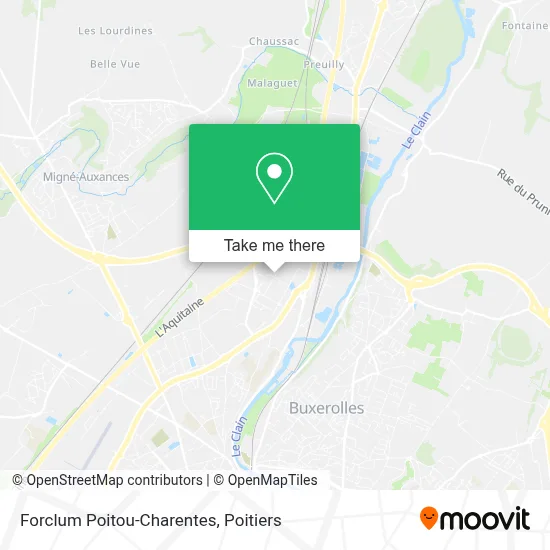 Forclum Poitou-Charentes map