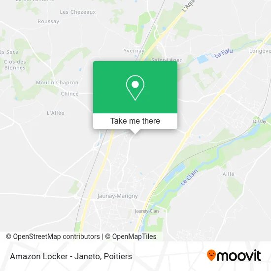 Amazon Locker - Janeto map