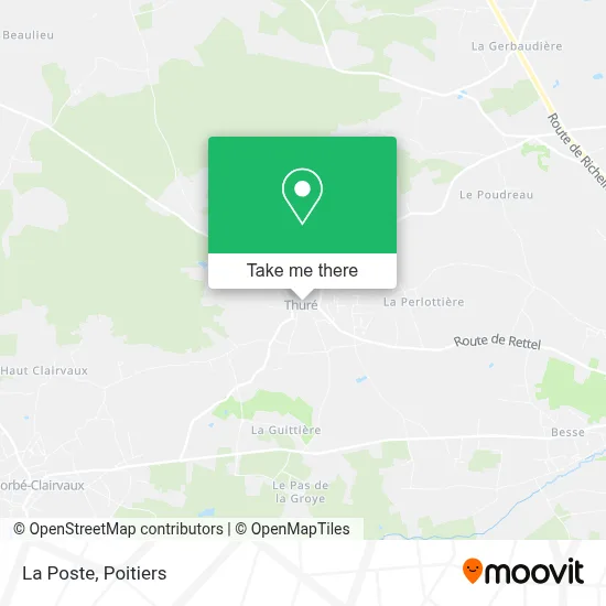 La Poste map