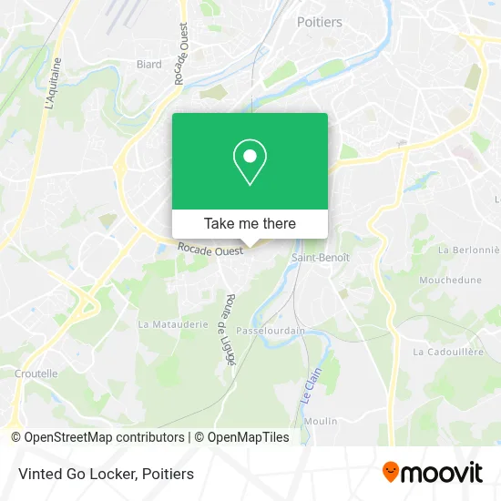 Vinted Go Locker map