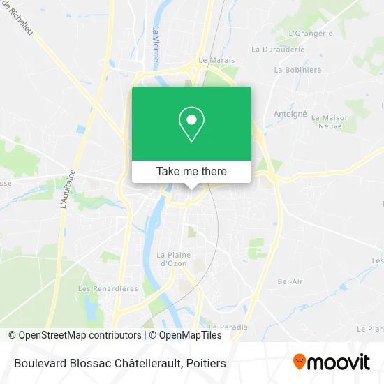 Boulevard Blossac Châtellerault map