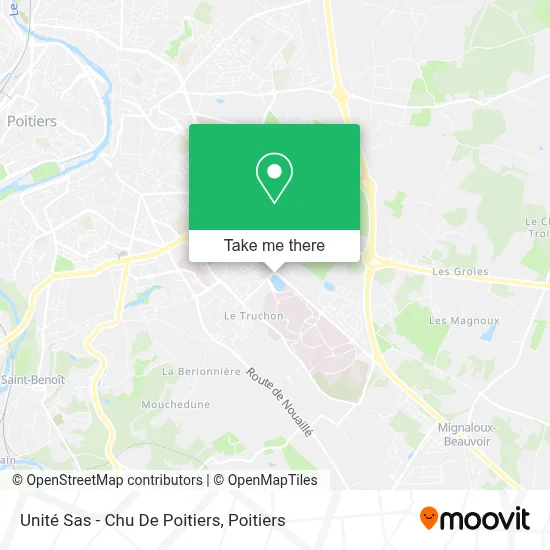 Unité Sas - Chu De Poitiers map