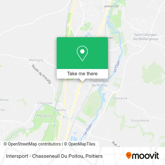 Intersport - Chasseneuil Du Poitou map