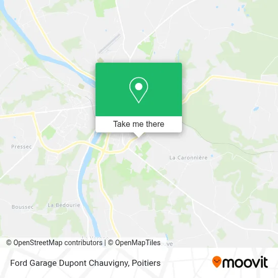 Ford Garage Dupont Chauvigny map