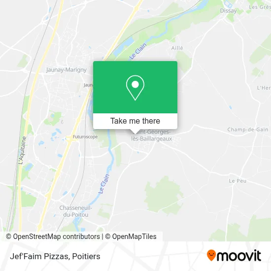 Jef'Faim Pizzas map