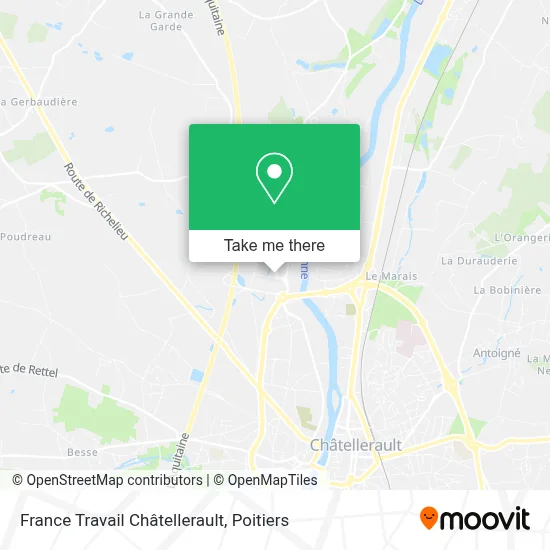 France Travail Châtellerault map