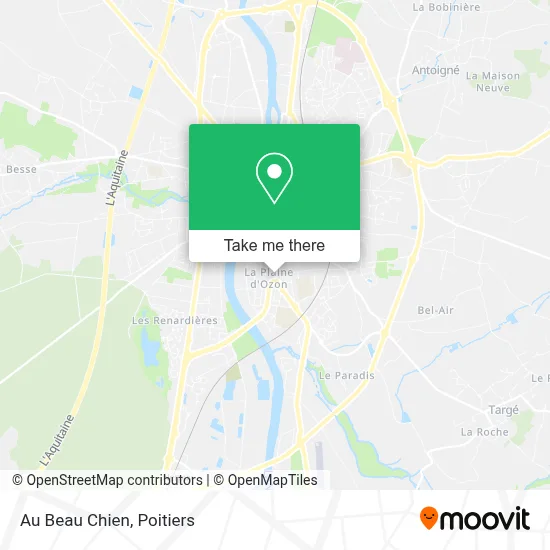 Au Beau Chien map