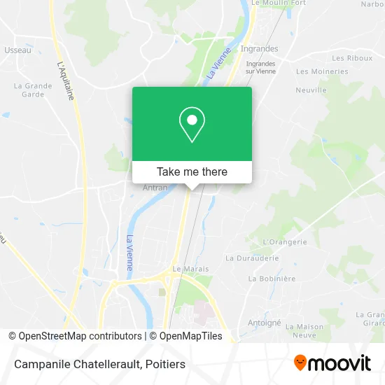 Campanile Chatellerault map