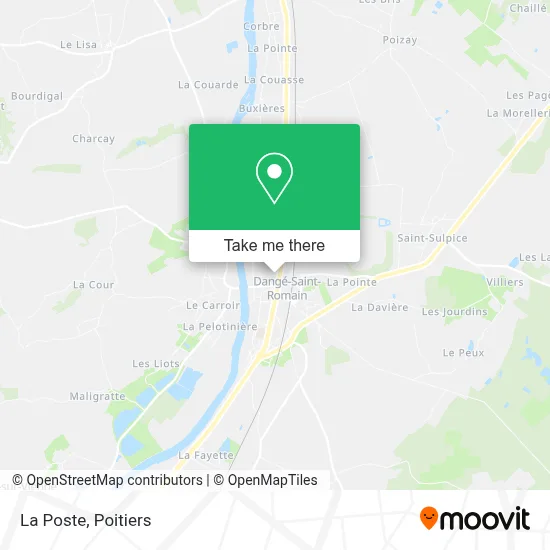 La Poste map
