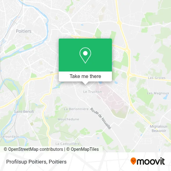 Profilsup Poitiers map