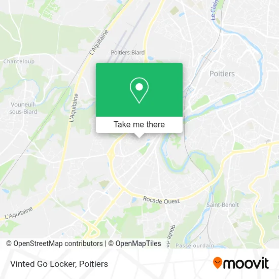 Vinted Go Locker map