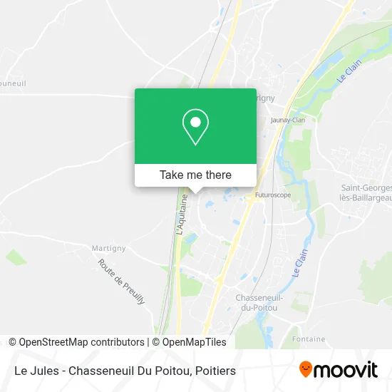 Le Jules - Chasseneuil Du Poitou map