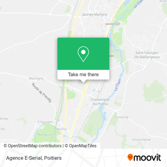 Agence E-Serial map
