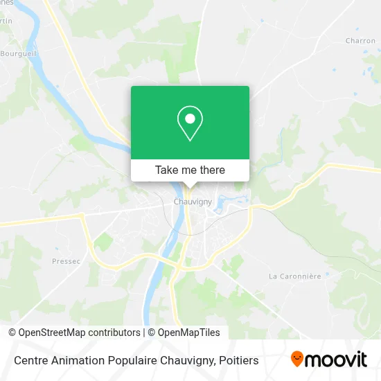 Centre Animation Populaire Chauvigny map