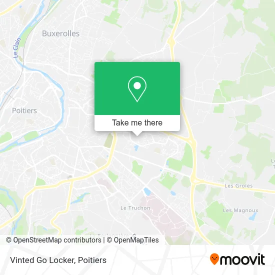 Vinted Go Locker map