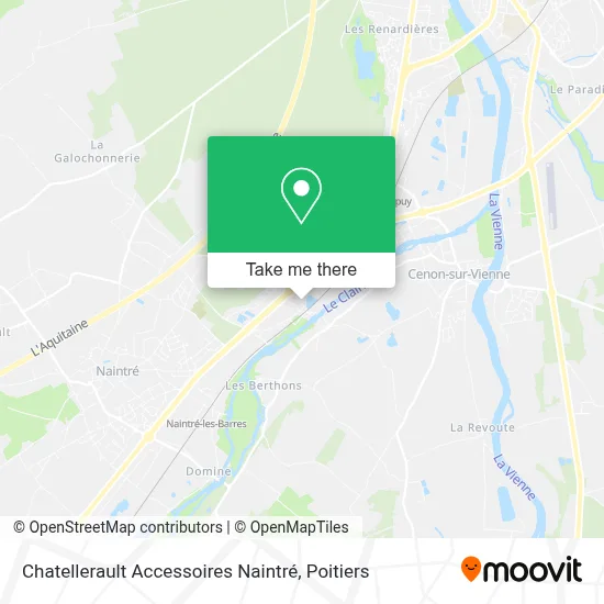 Chatellerault Accessoires Naintré map