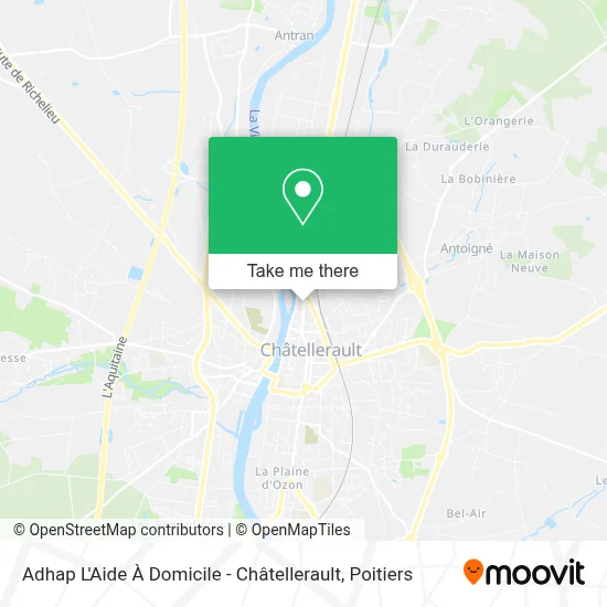 Adhap L'Aide À Domicile - Châtellerault map