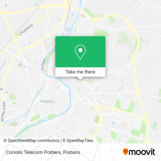 Coriolis Telecom Poitiers map