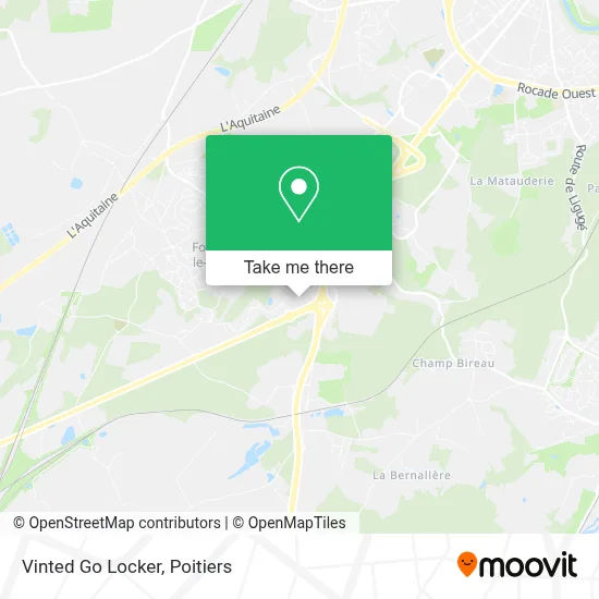 Vinted Go Locker map