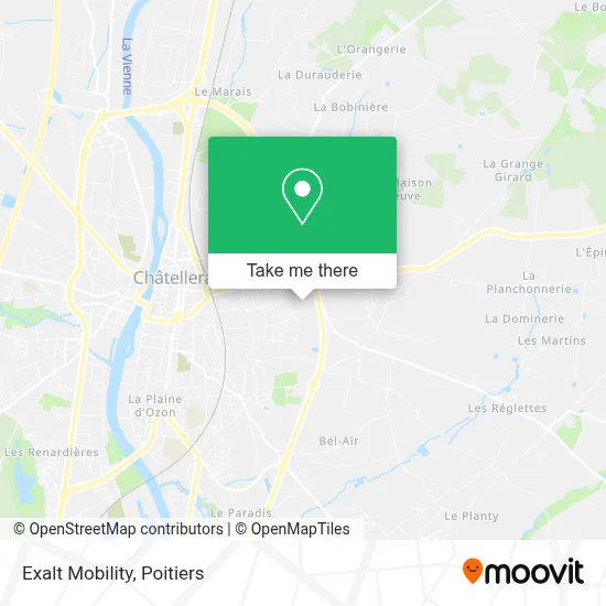 Exalt Mobility map