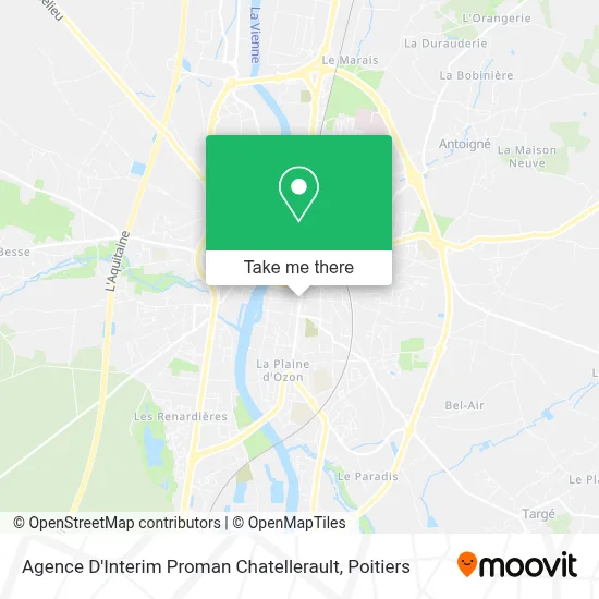 Agence D'Interim Proman Chatellerault map