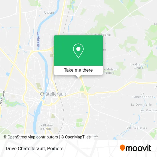 Drive Châtellerault map