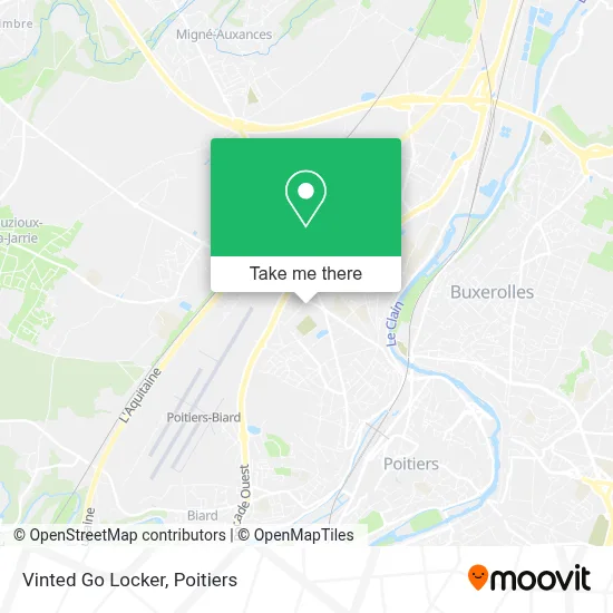 Vinted Go Locker map