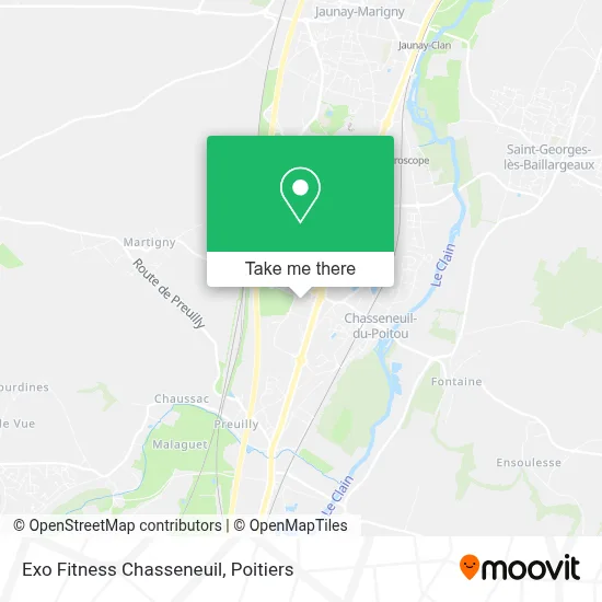 Exo Fitness Chasseneuil map