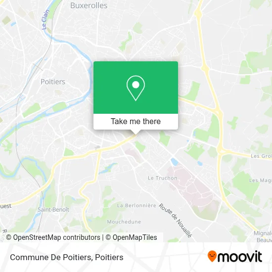 Commune De Poitiers map