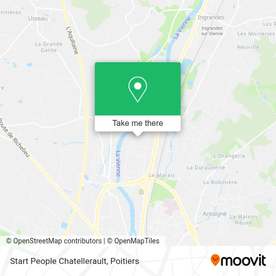 Start People Chatellerault map