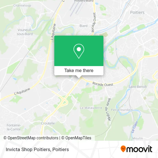 Invicta Shop Poitiers map