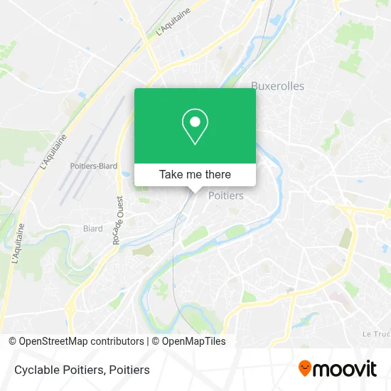Cyclable Poitiers map
