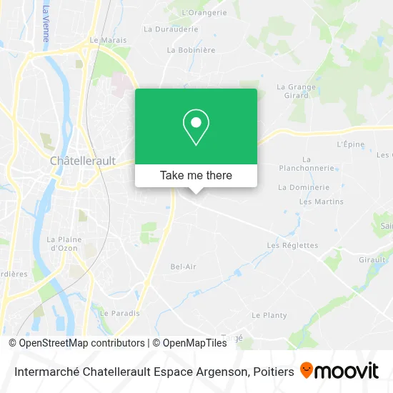Intermarché Chatellerault Espace Argenson map