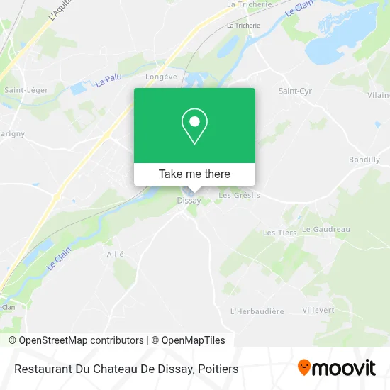 Restaurant Du Chateau De Dissay map